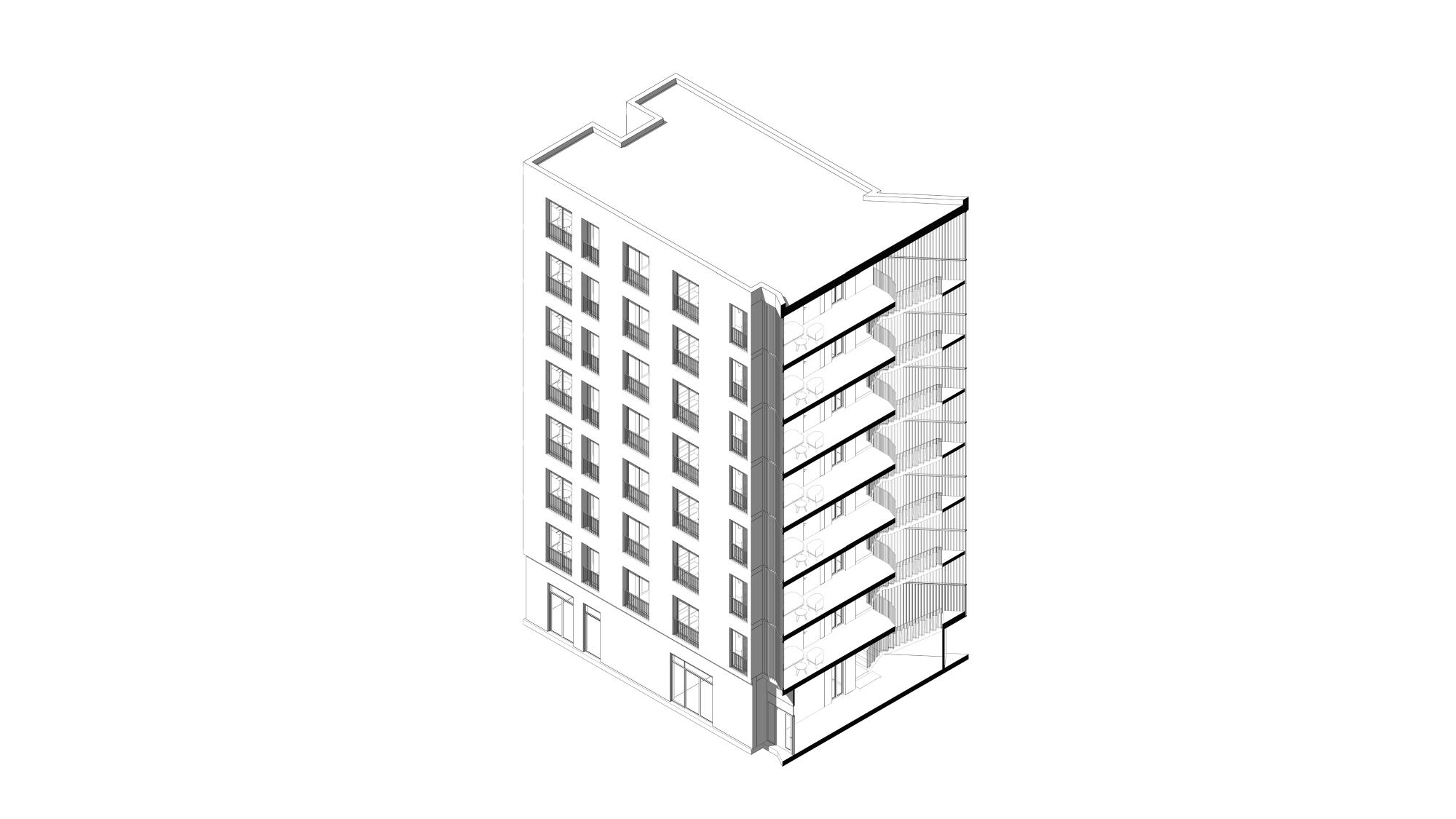 Building elevation render